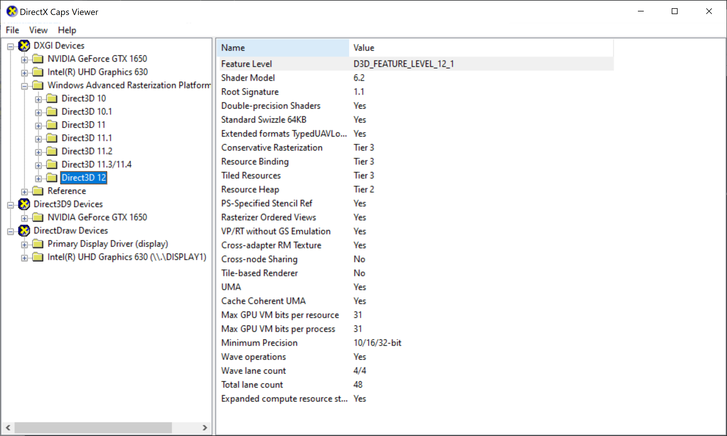 DxCapsViewer